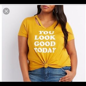 “You look good today”